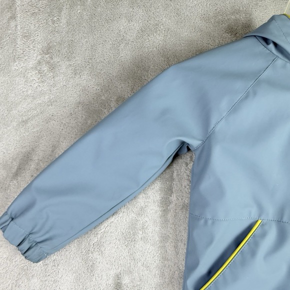 Tommy Bahama Rain Jacket Kids 2T Blue Full Zip Hooded Dinosaur Spikes Outdoor - Picture 5 of 16